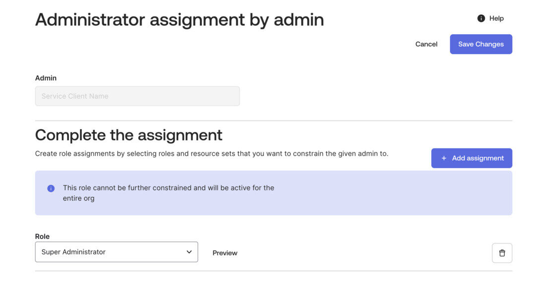 Admin Assignment