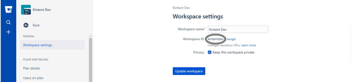workspace ID