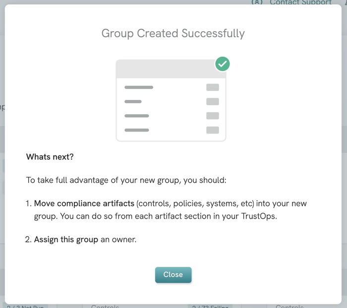 TO Groups Created Success 03