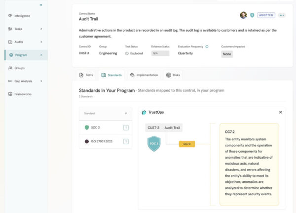 Mapping A Control In Trustops