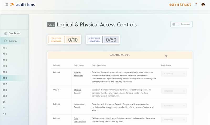 AuditLens AccessControls
