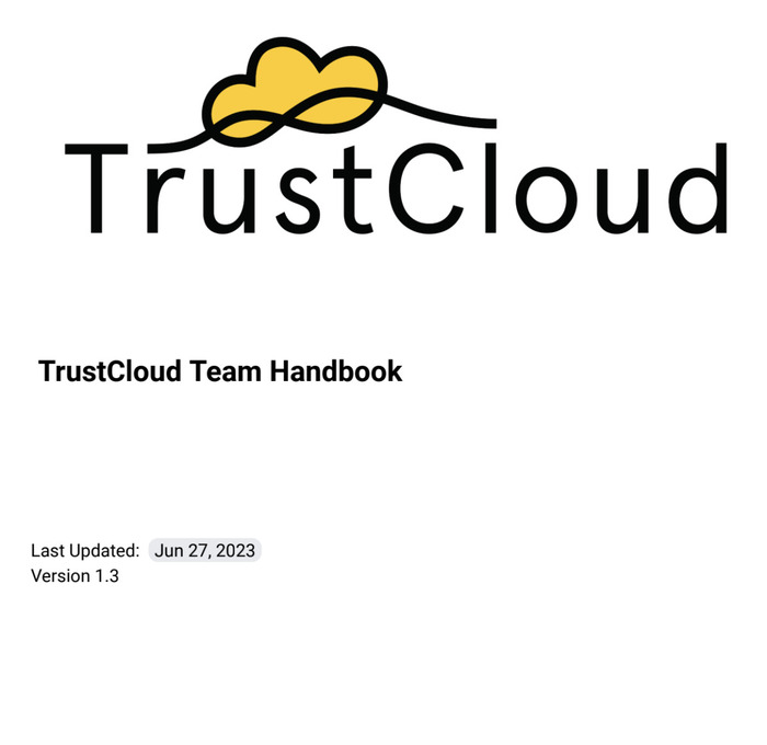 TrustCloud Employee Handbook