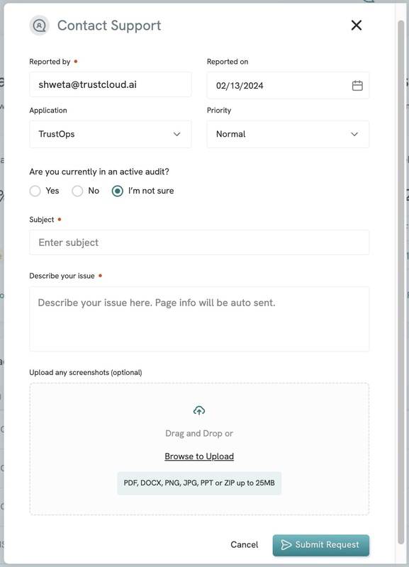 support ticket