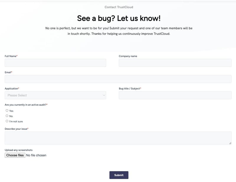 Report a bug