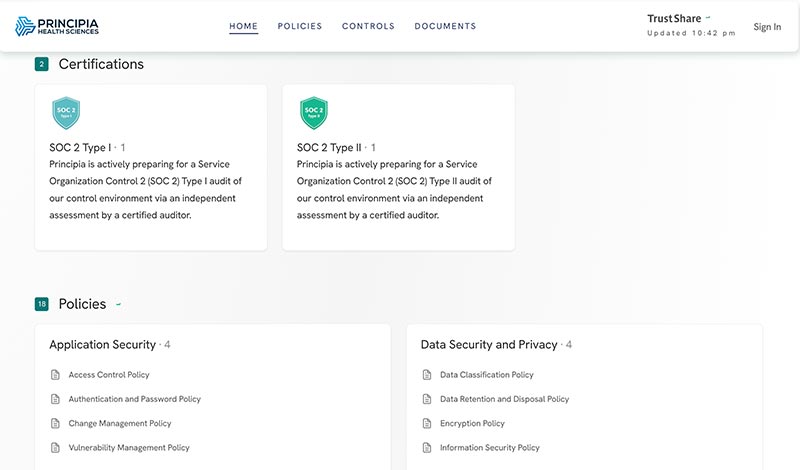 principia trustshare