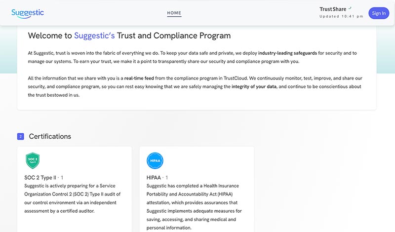 suggestic trustshare