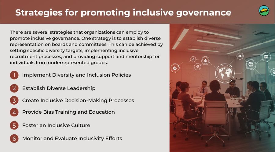 Strategies for promoting inclusive governance