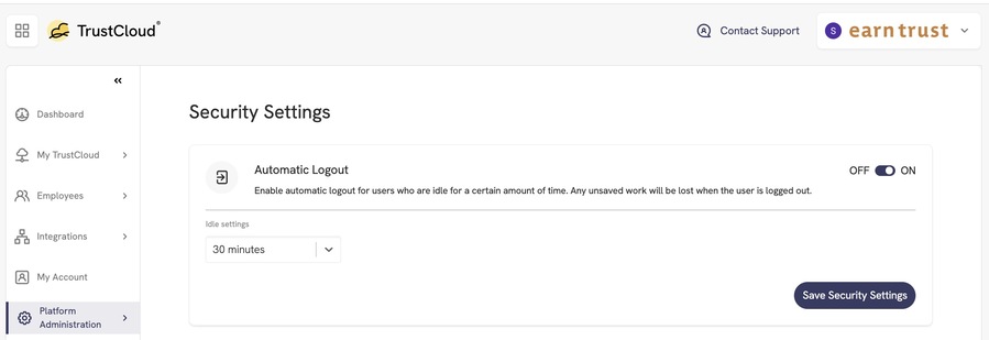 Security Settings