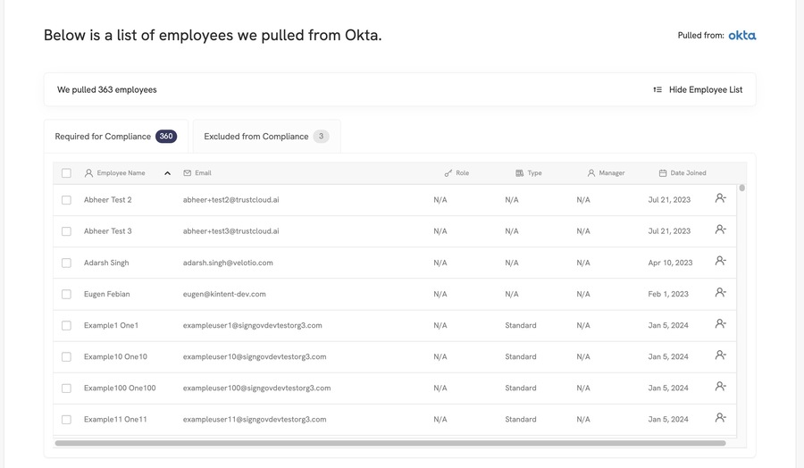 TC imported employee