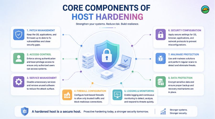 Core components of host hardening