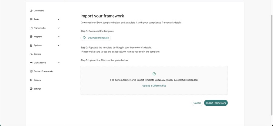 Custom Frameworks