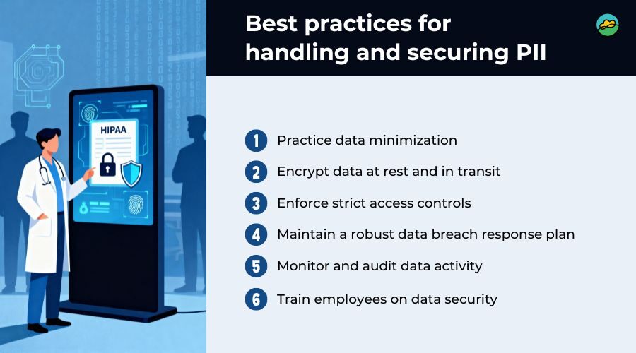 Best practices for handling and securing PII
