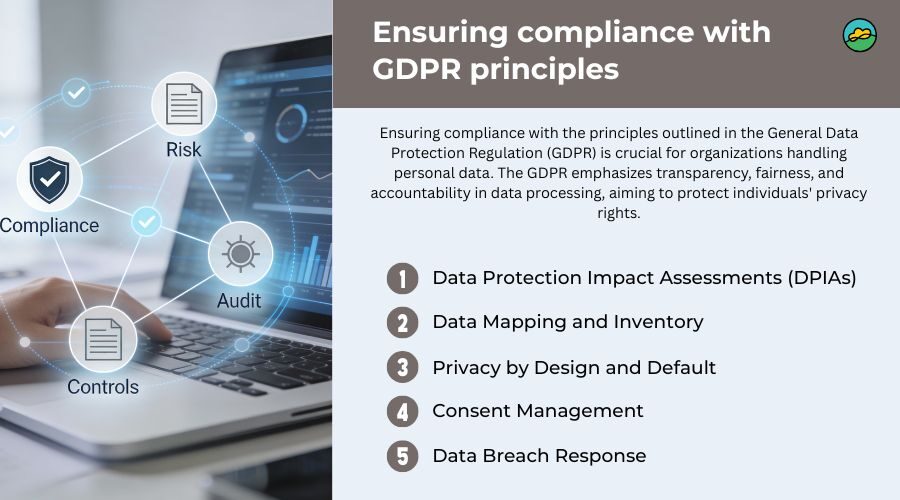 Ensuring compliance with GDPR principles