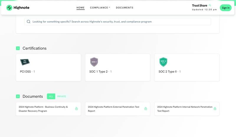 highnote trustshare