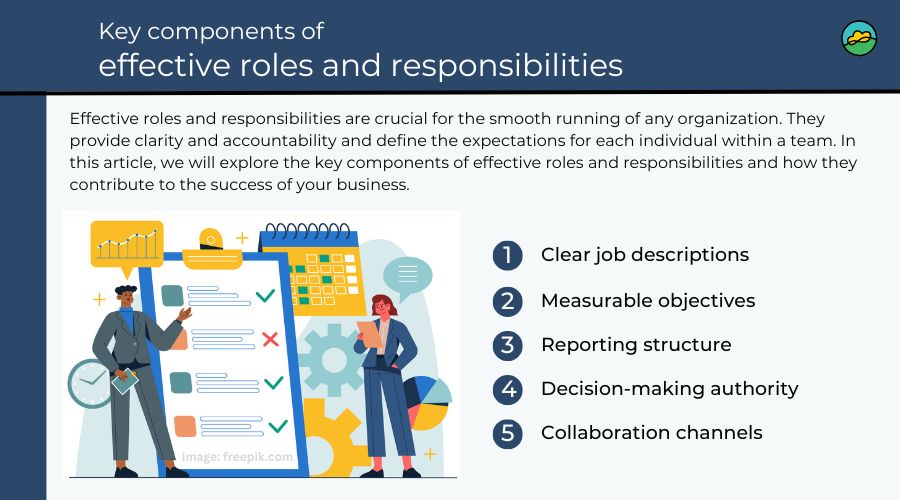 Key components of effective roles and responsibilities