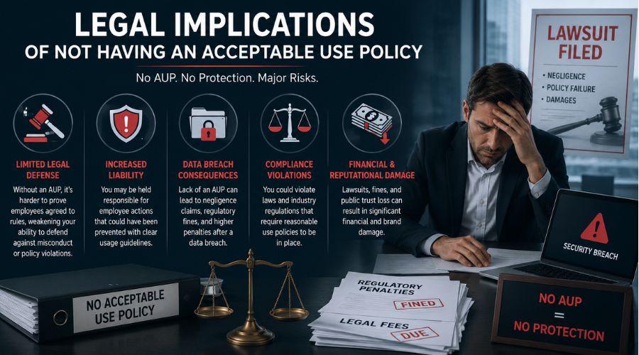 Legal implications of not having an acceptable use policy