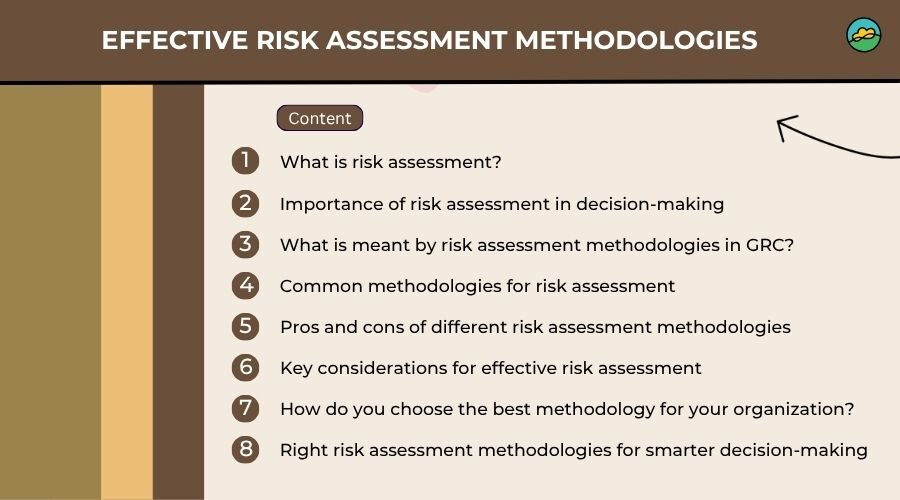 Effective risk assessment methodologies