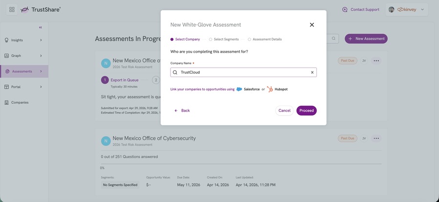 New White-Glove Assessment