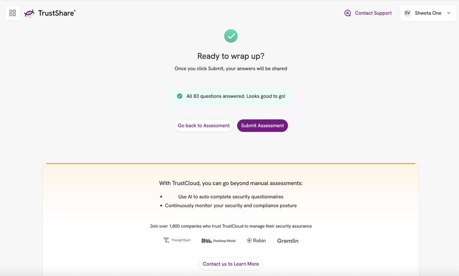 TrustLens Submit Assessment