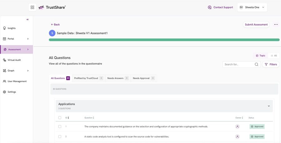 TrustLens Submit Assessment