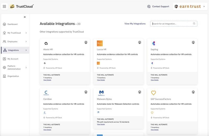 Available Integrations