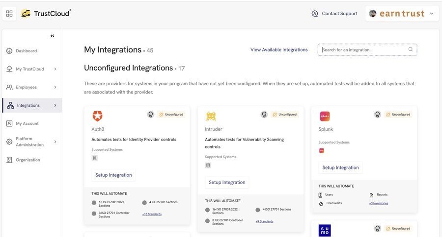 My Integrations