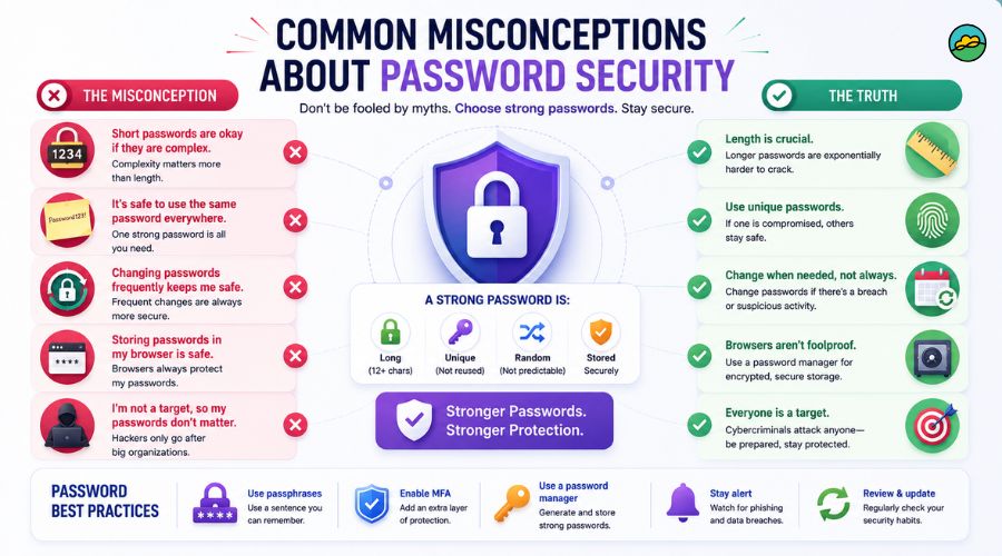 Common misconceptions about password security
