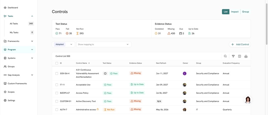 Filter, Search and Sort Controls: the 3 views
