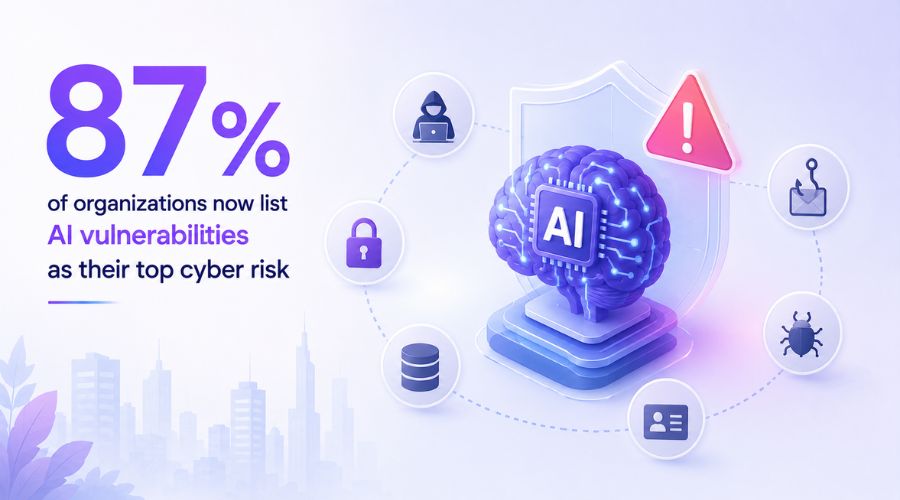 Why 87% of organizations now list AI vulnerabilities as their top cyber risk